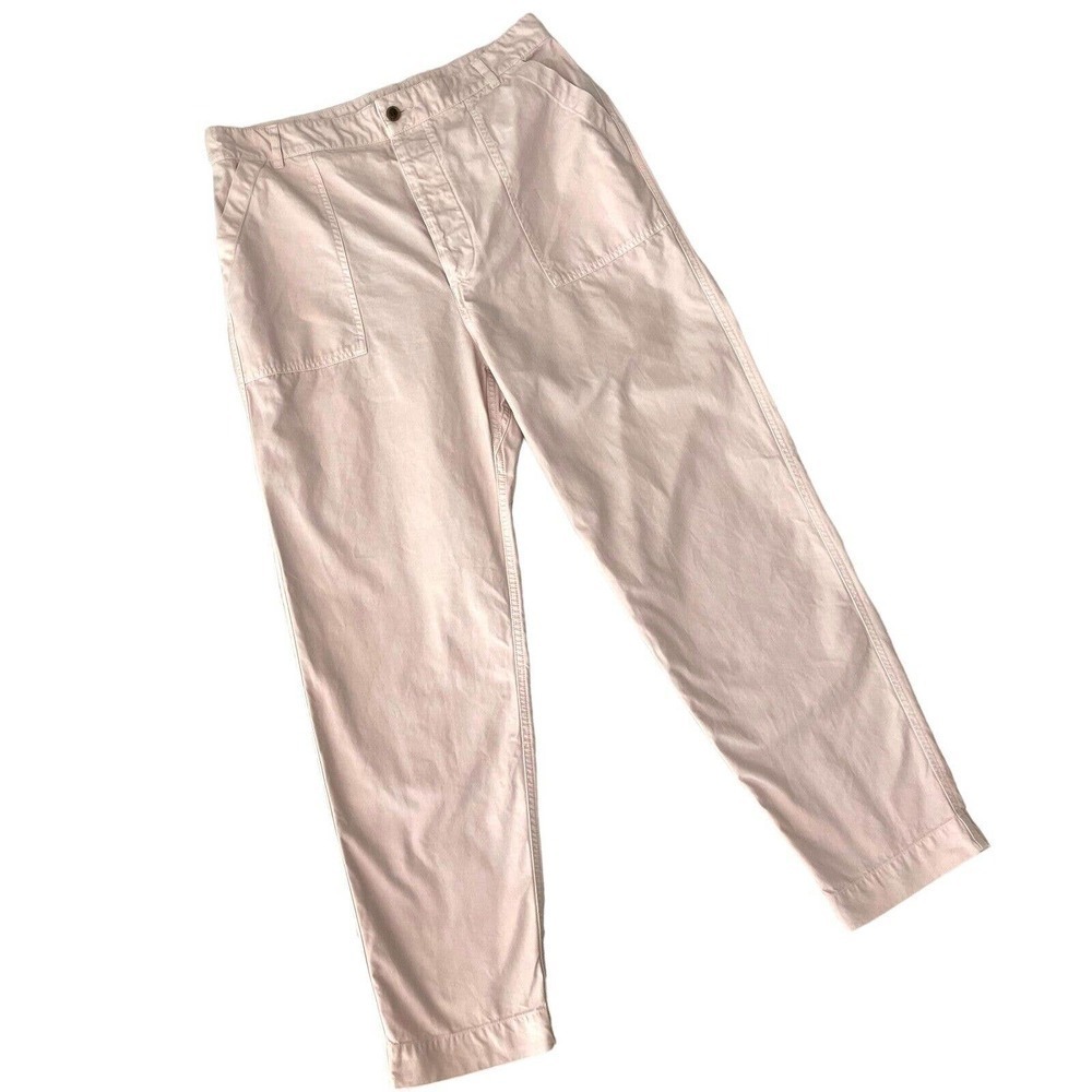 Officine Generale Saskia Light Pink High Rise Button Fly Chino Pants Size 30 - Picture 2 of 10